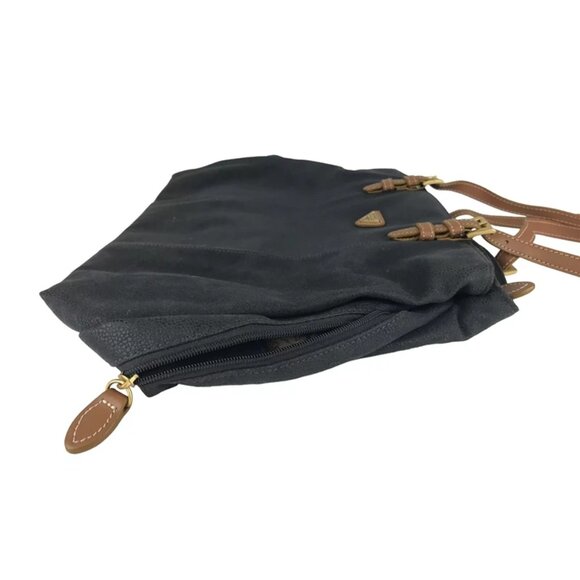 Boyt Womens Black Brown Jump Leather Zipper Pockets Adjustable Strap Tote Bag - Picture 2 of 12